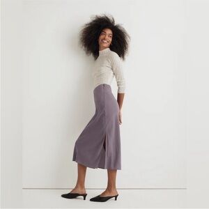 Madewell The Layton Midi Slip Skirt